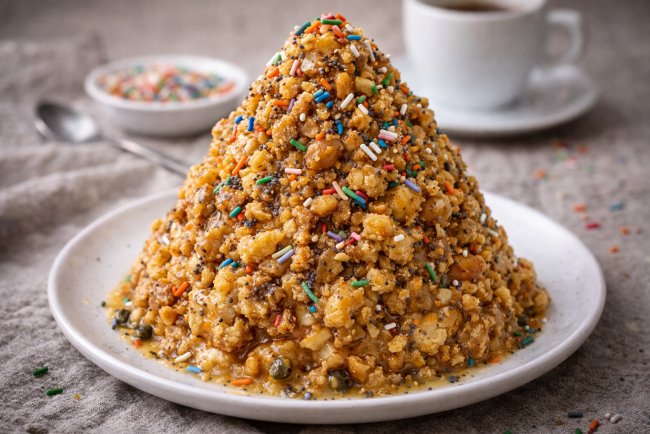 Как приготовить пирожное Муравейник из печенья Рыбки за полчаса